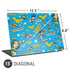 DC Comics Wonder Woman Action pose pattern Universal Laptop 15in (12.2 x 8.8in) Skin